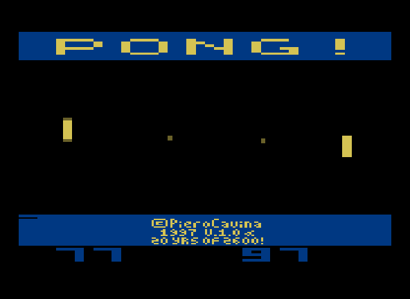 Mondo Pong V1 Title Screen